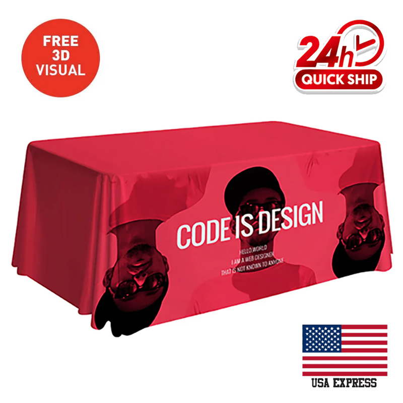 Premium Table Throw (Full-Color Dye Sublimation, Full Bleed)